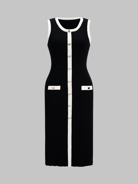 Knitted Sleeveless Knot Dress – Everyday & Stylish