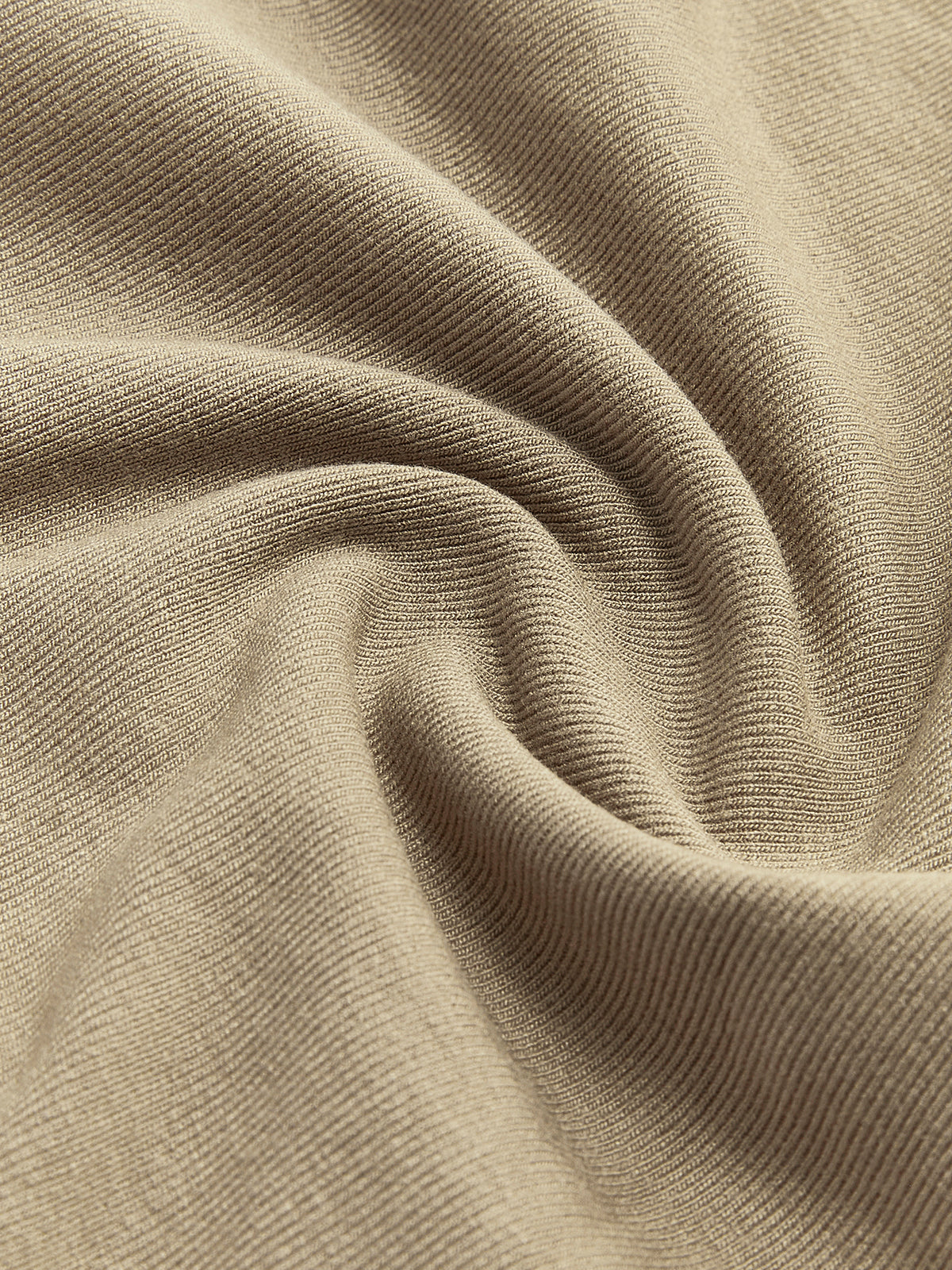 Ribbed Knit Long Sleeve Asymmetric Shirt – Slim Fit Top with Contemporary Neckline