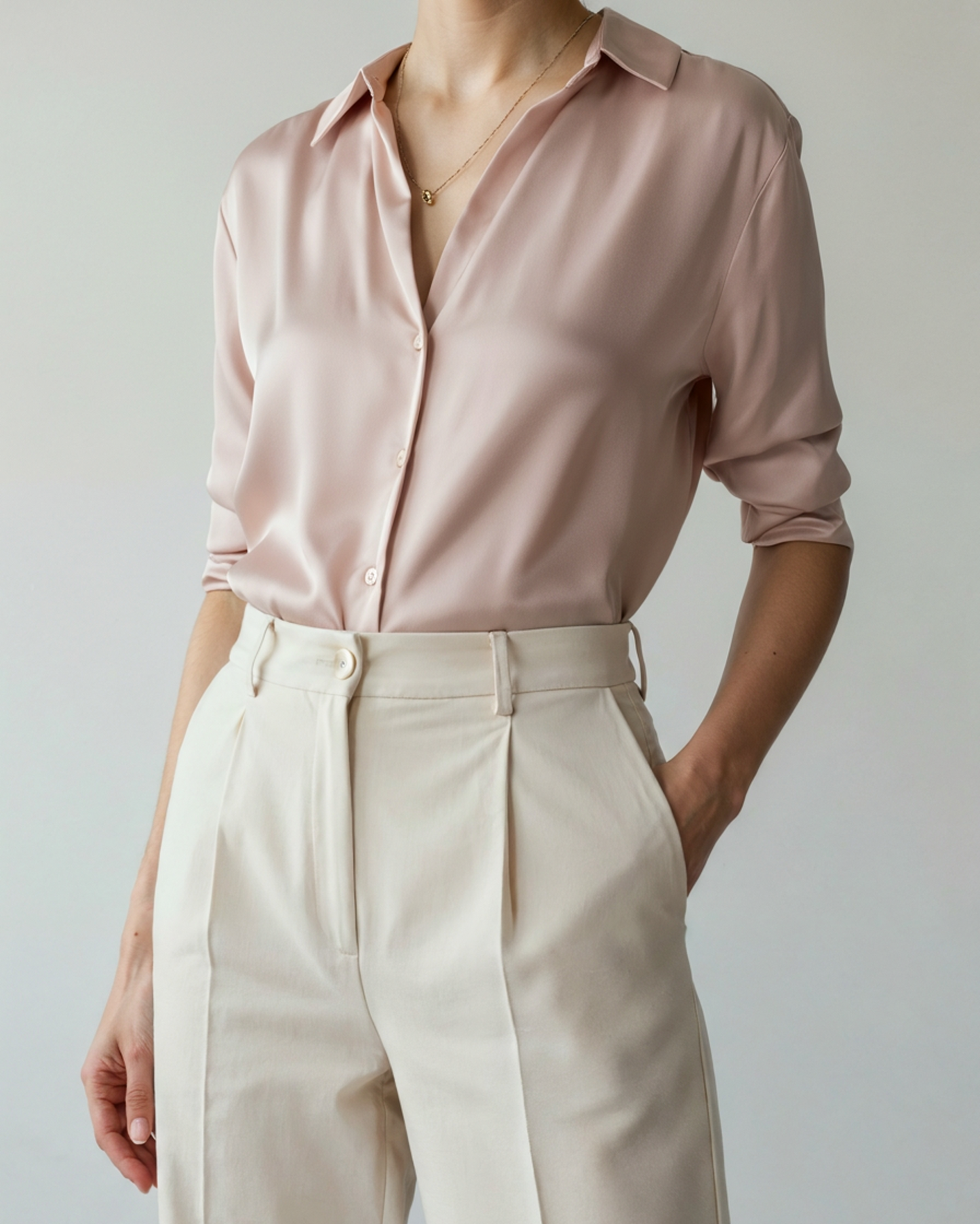 Women’s Satin Shirt – Timeless Oversized Silky Button Down Blouse for Elegant Everyday Wear
