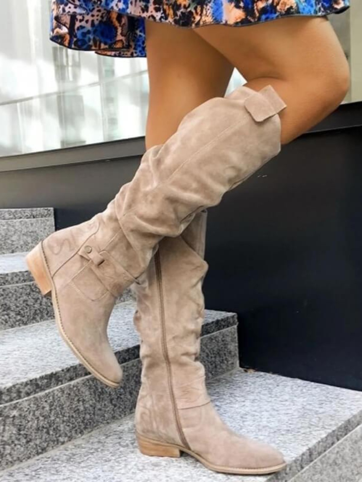 High Suede Knee Boots – Refined Over-the-Knee Boots with Orthopedic Comfort