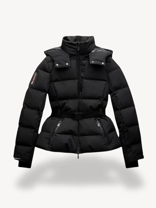 Women’s Belted Puffer Jacket – Warm, Water-Resistant & Stylish Cold-Weather Coat