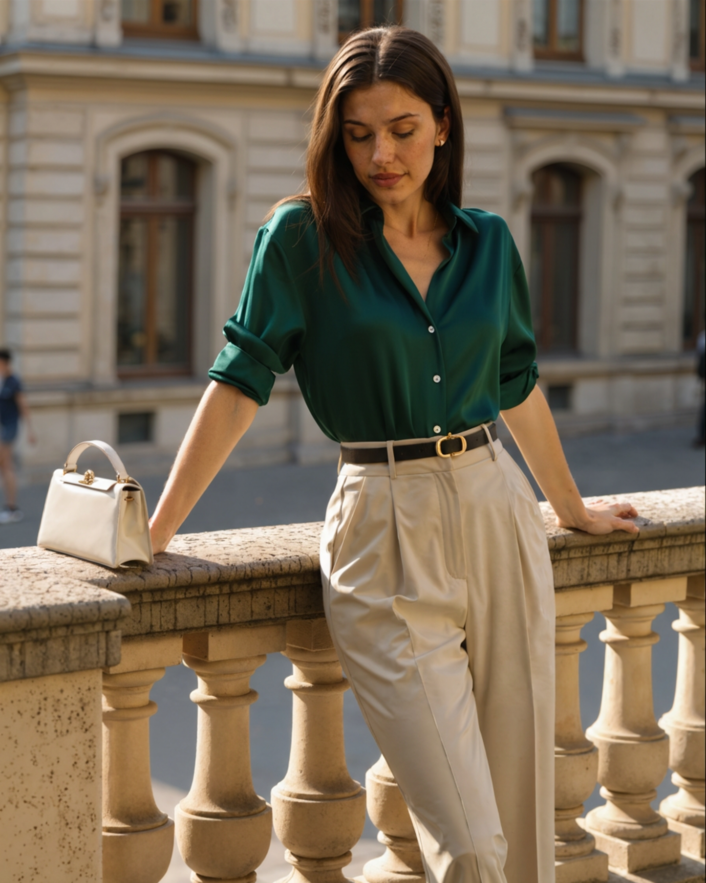 Women’s Satin Shirt – Timeless Oversized Silky Button Down Blouse for Elegant Everyday Wear